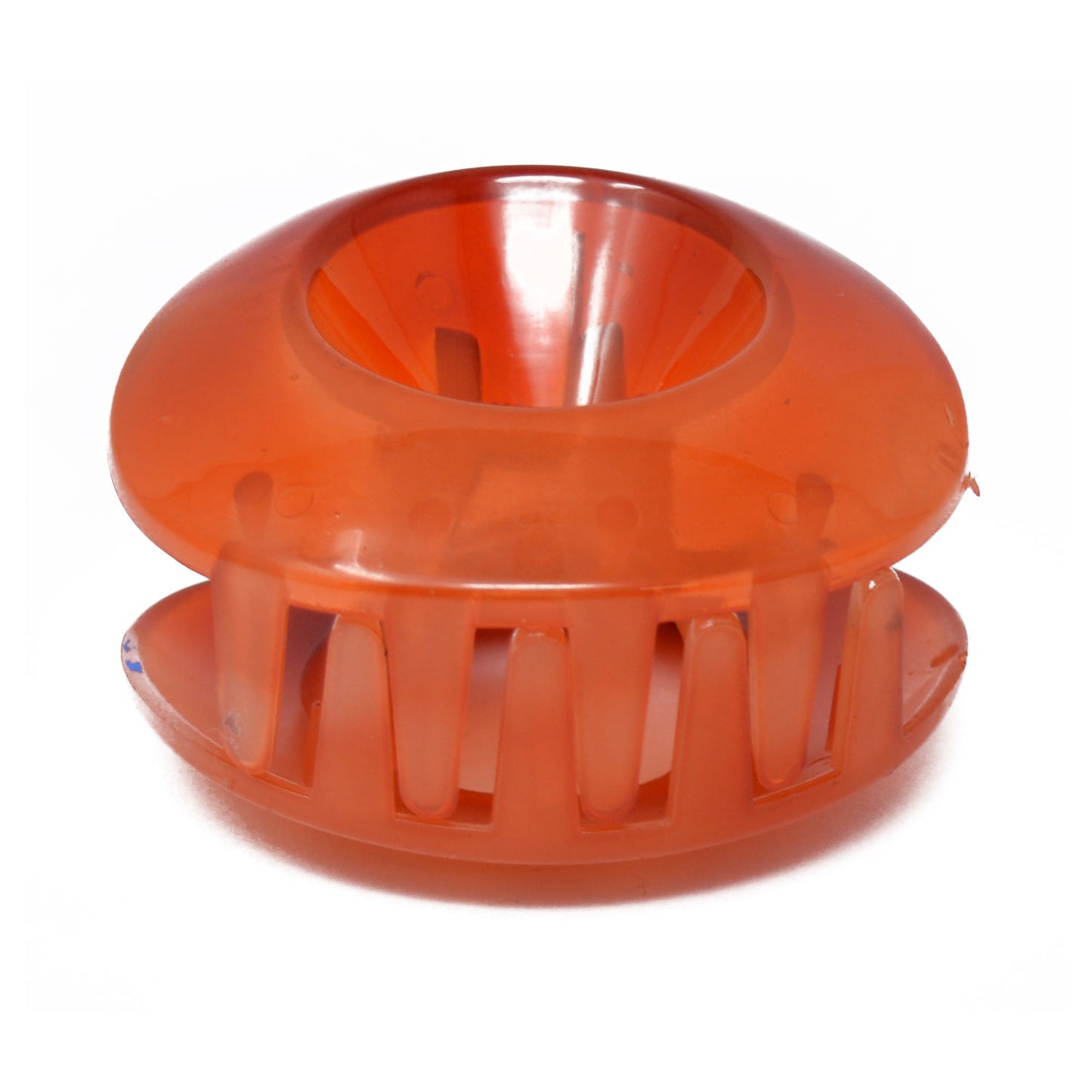Orange Oval Translucent Hair Claw - 064
