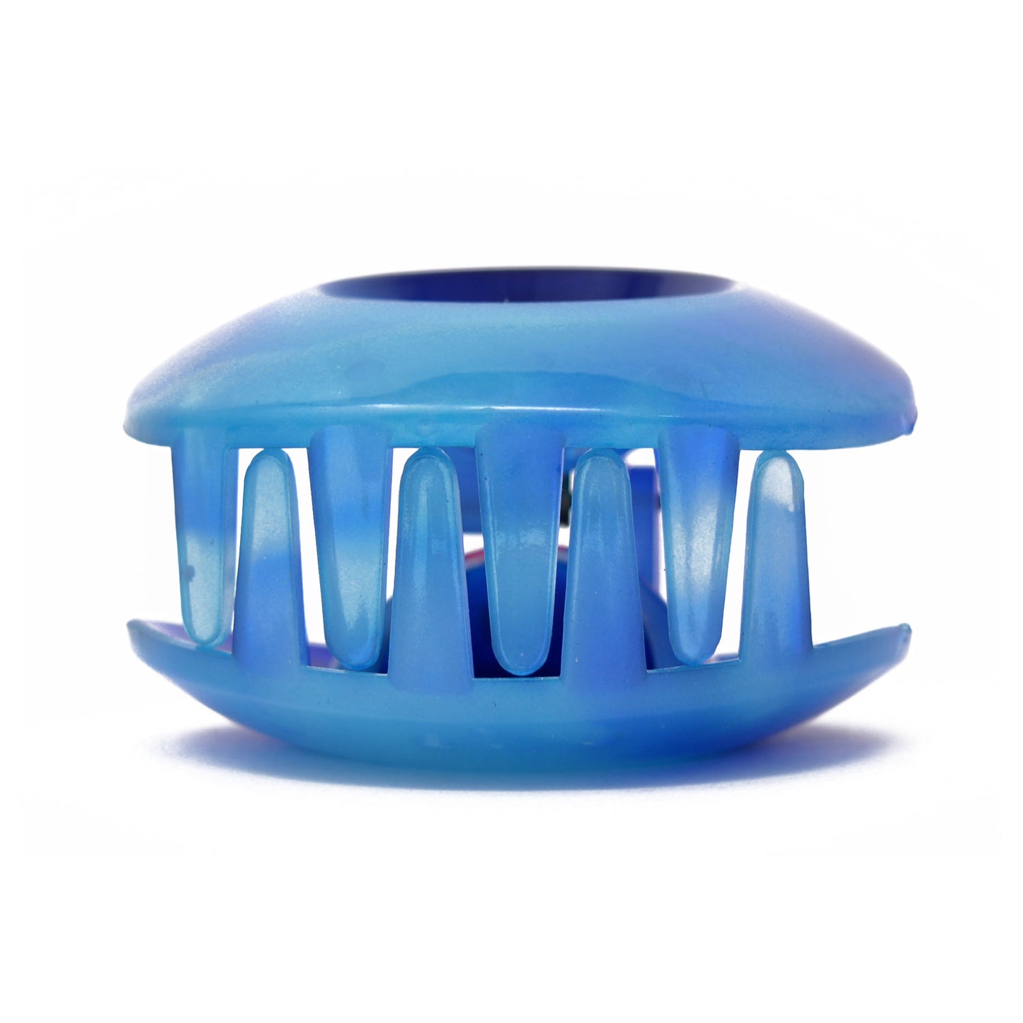 Blue Oval Translucent Hair Claw - 065