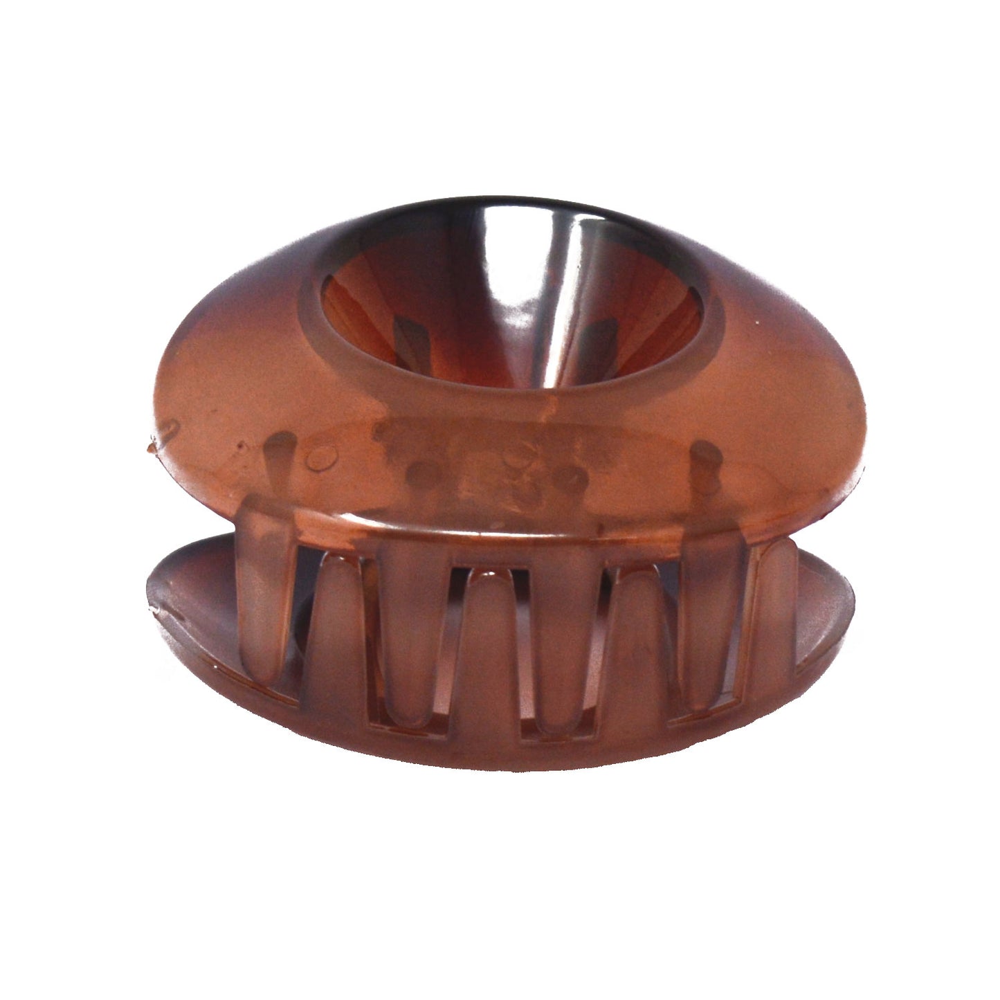 Light Brown Translucent Oval Hair Claw - 067