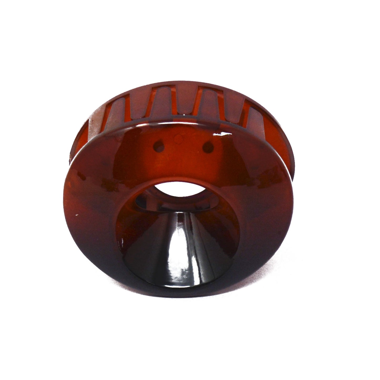 Brown Translucent Oval Hair Claw - 068