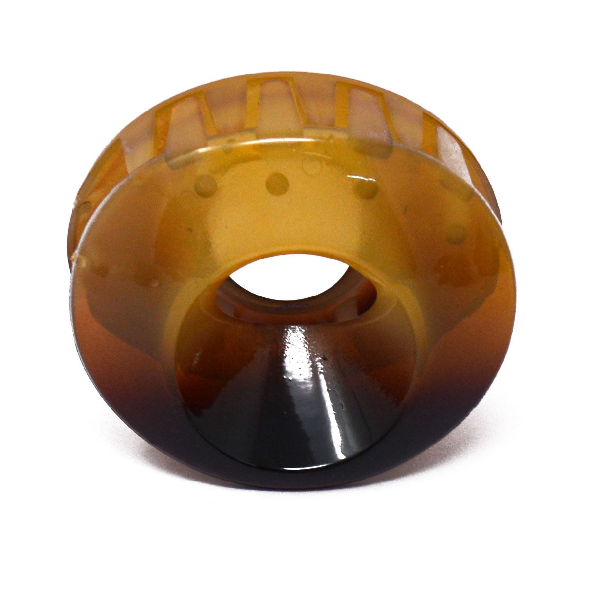 Peanut Brown Translucent Oval Hair Claw - 070