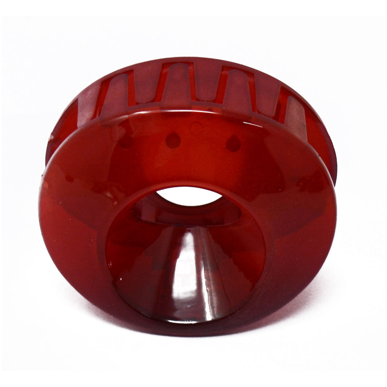 Red Translucent Oval Hair Claw - 071
