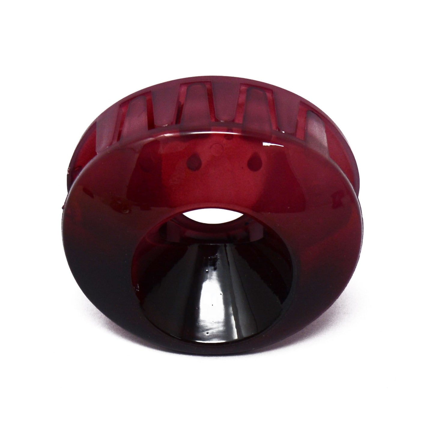 Maroon Translucent Oval Hair Claw - 073