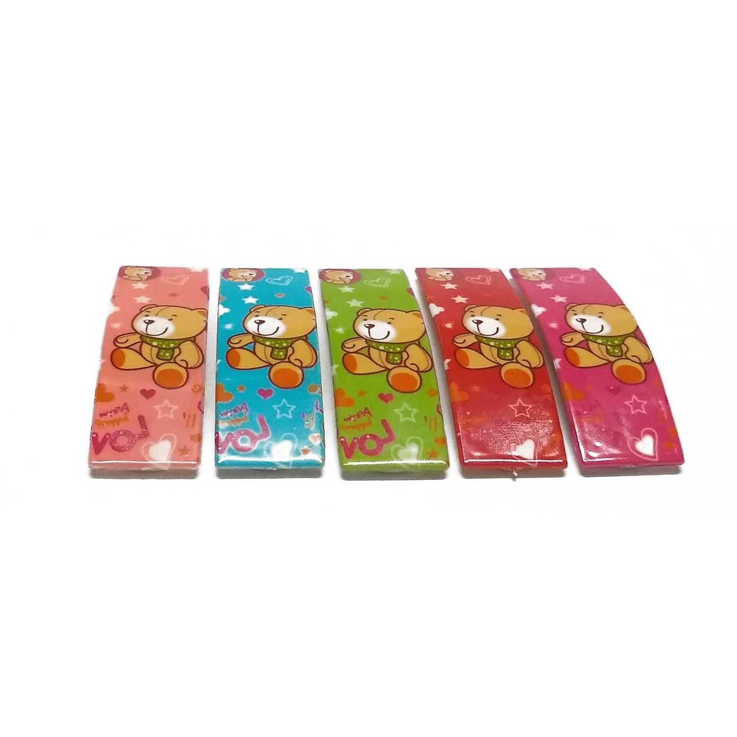 Anokhi Ada Printed Large Tik Tak Hair Clips (Multi-Colour, Pack of 5) - ZD-13-a