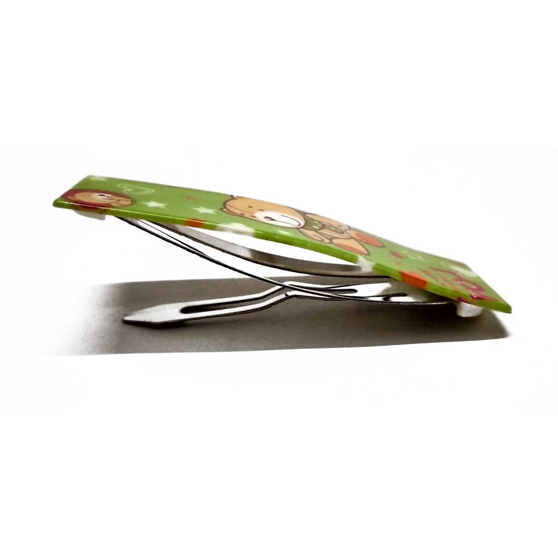 Anokhi Ada Printed Large Tik Tak Hair Clips (Multi-Colour, Pack of 5) - ZD-13-a