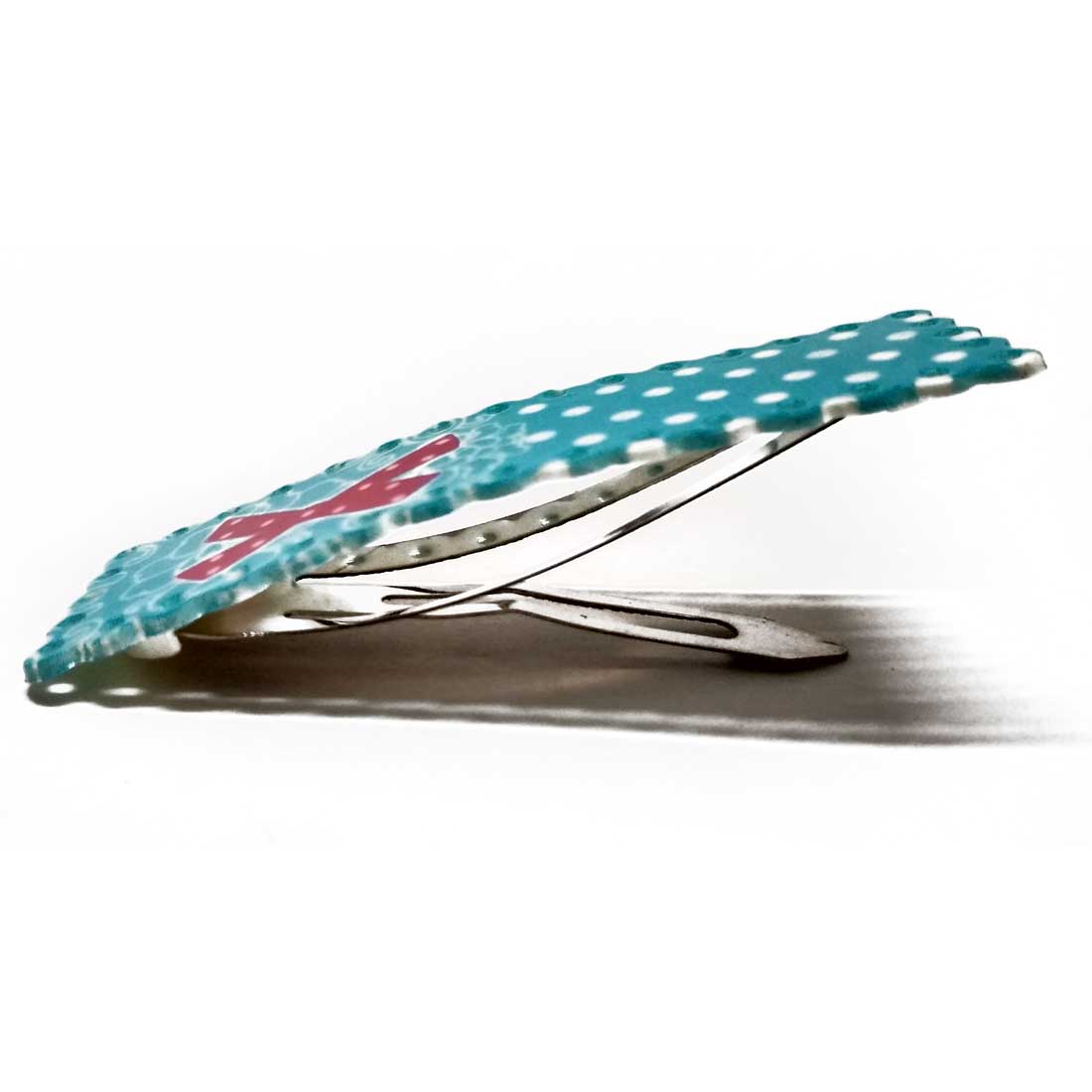 Anokhi Ada Printed Large Tik Tak Hair Clips (Multi-Colour, Pack of 5) - ZD-13-c