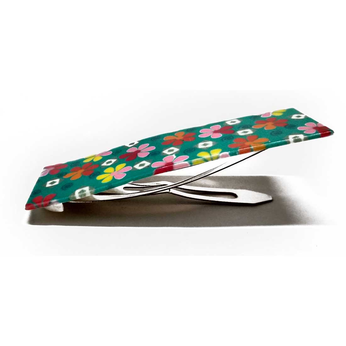 Anokhi Ada Printed Large Tik Tak Hair Clips (Multi-Colour, Pack of 5) - ZD-13-d