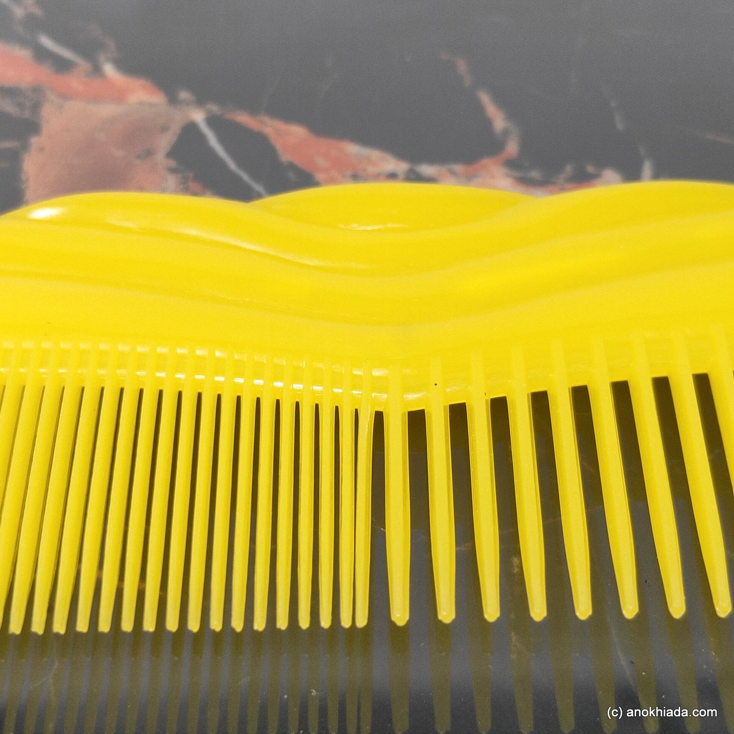 Anokhi Ada Plastic Comb, 9-inch, Yellow (Comb-010)