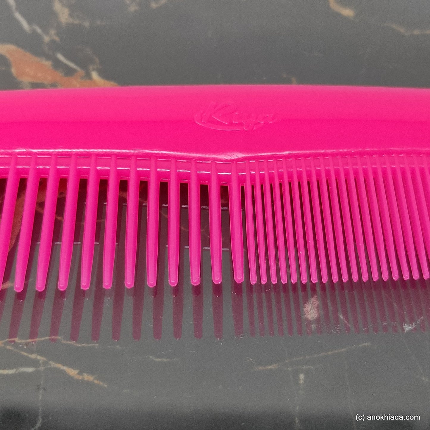 Anokhi Ada Plastic Comb, 9-inch, Hot Pink (Comb-016)