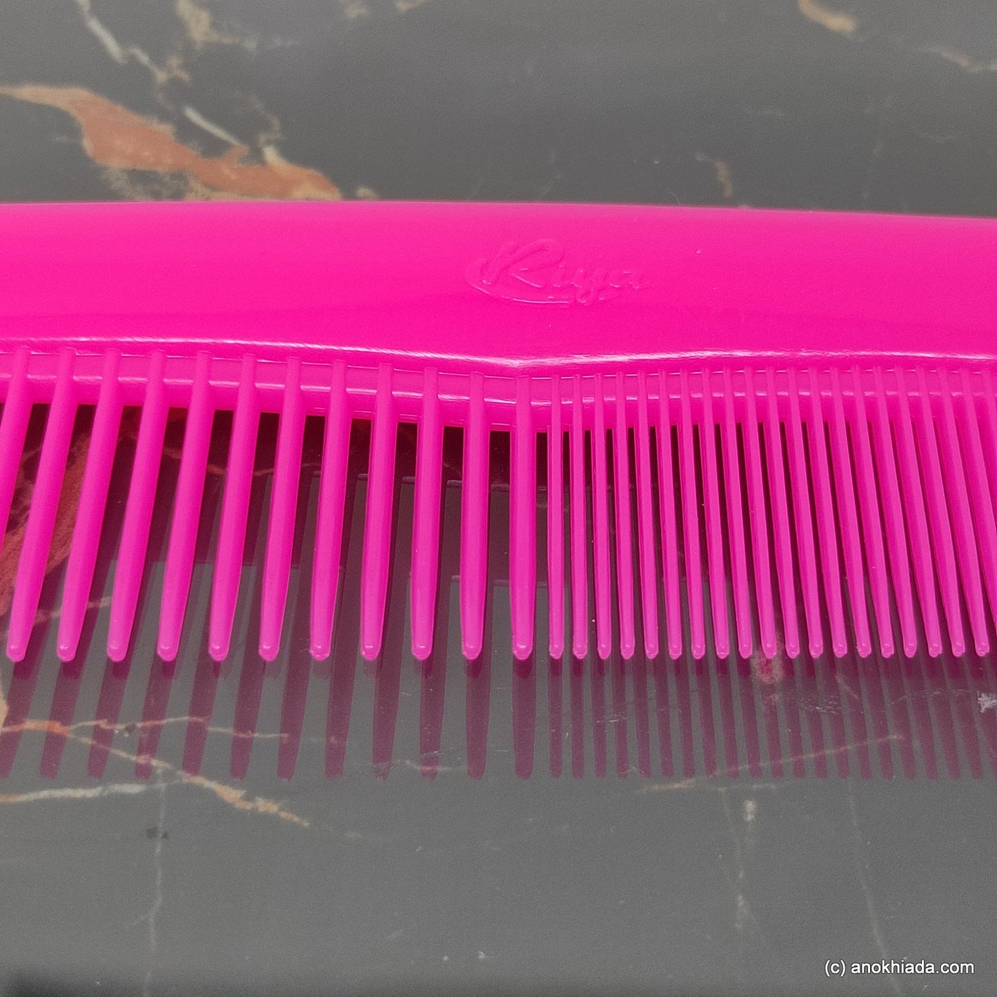 Anokhi Ada Plastic Comb, 9-inch, Pink (Comb-019)