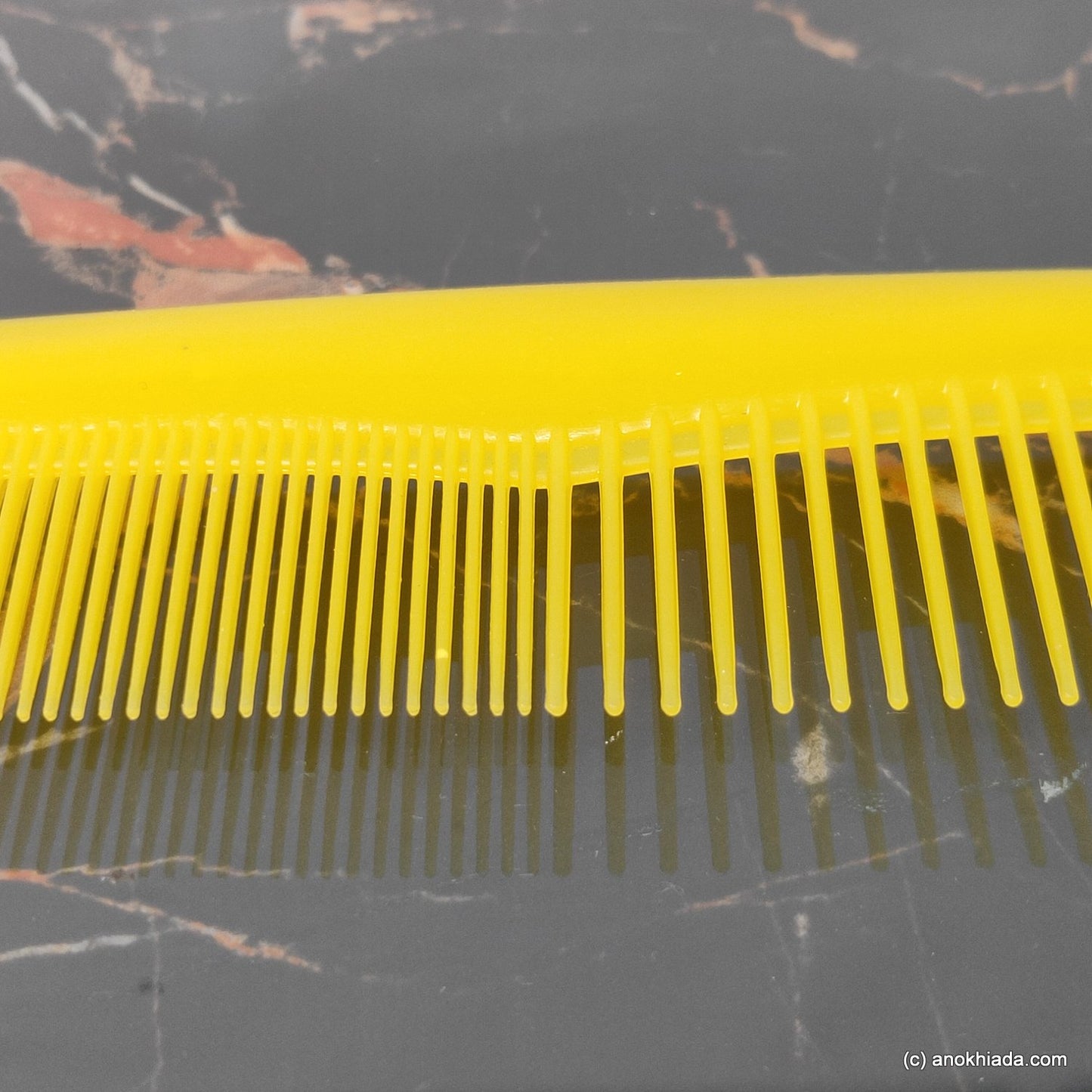 Anokhi Ada Plastic Comb, 9-inch, Yellow (Comb-023)