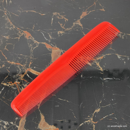 Anokhi Ada Plastic Comb, 9-inch, Red (Comb-024)