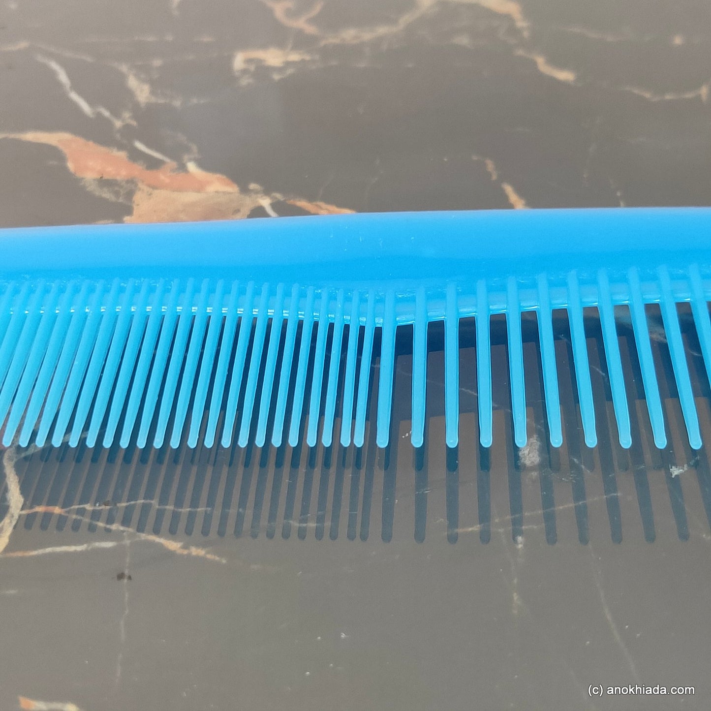 Anokhi Ada Plastic Comb, 9-inch, Blue (Comb-025)