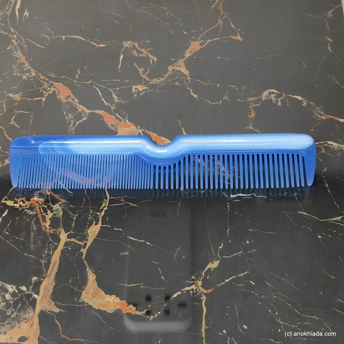 Anokhi Ada Plastic Translucent Comb, 9-inch, Blue (Comb-047)