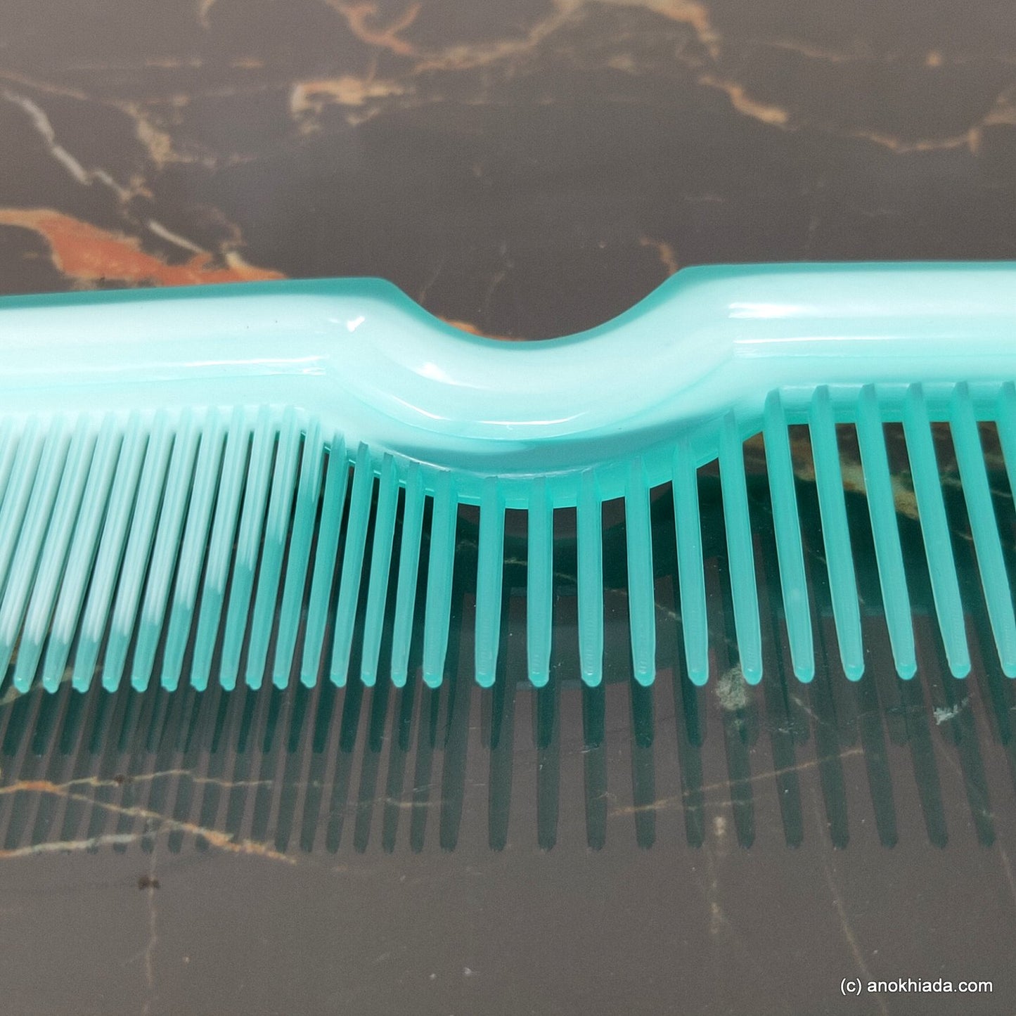 Anokhi Ada Plastic Translucent Comb, 9-inch, Green (Comb-048)