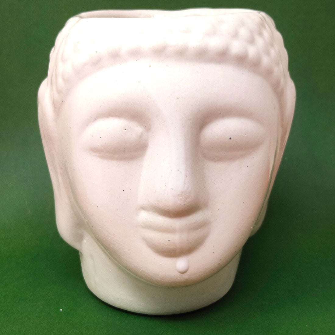 Anokhi Ada Buddha Ceramic Planters Pots for Home Decoration ( White, DA-001)