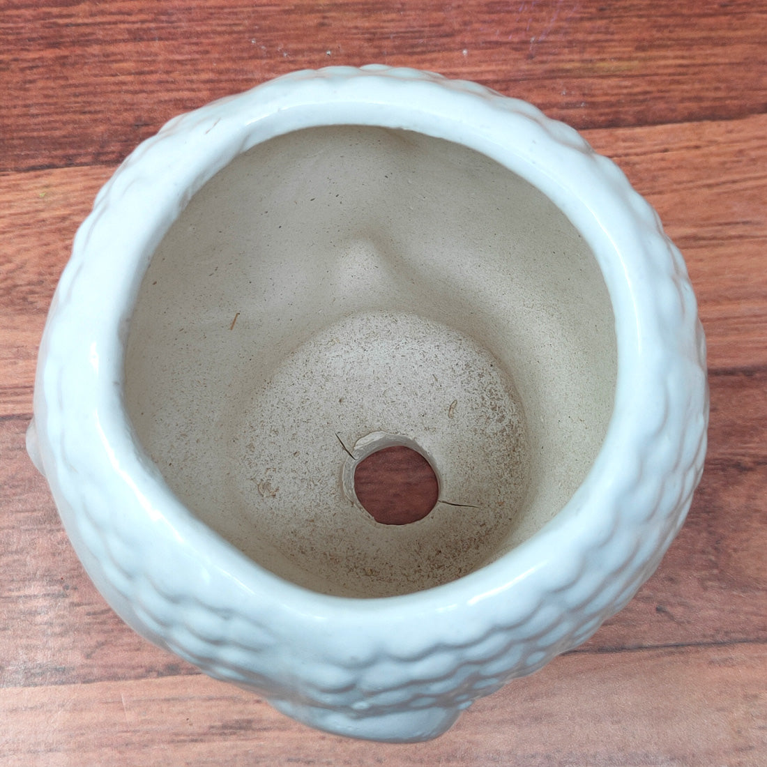 Anokhi Ada Buddha Ceramic Planters Pots for Home Decoration ( White, DA-001)