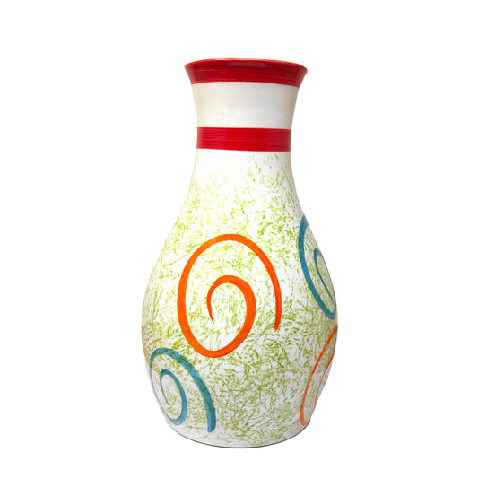 Anokhi Ada Ceramic Flower Vase, Flower Pots for Home Decoration ( Multi-Colour, DA-008)