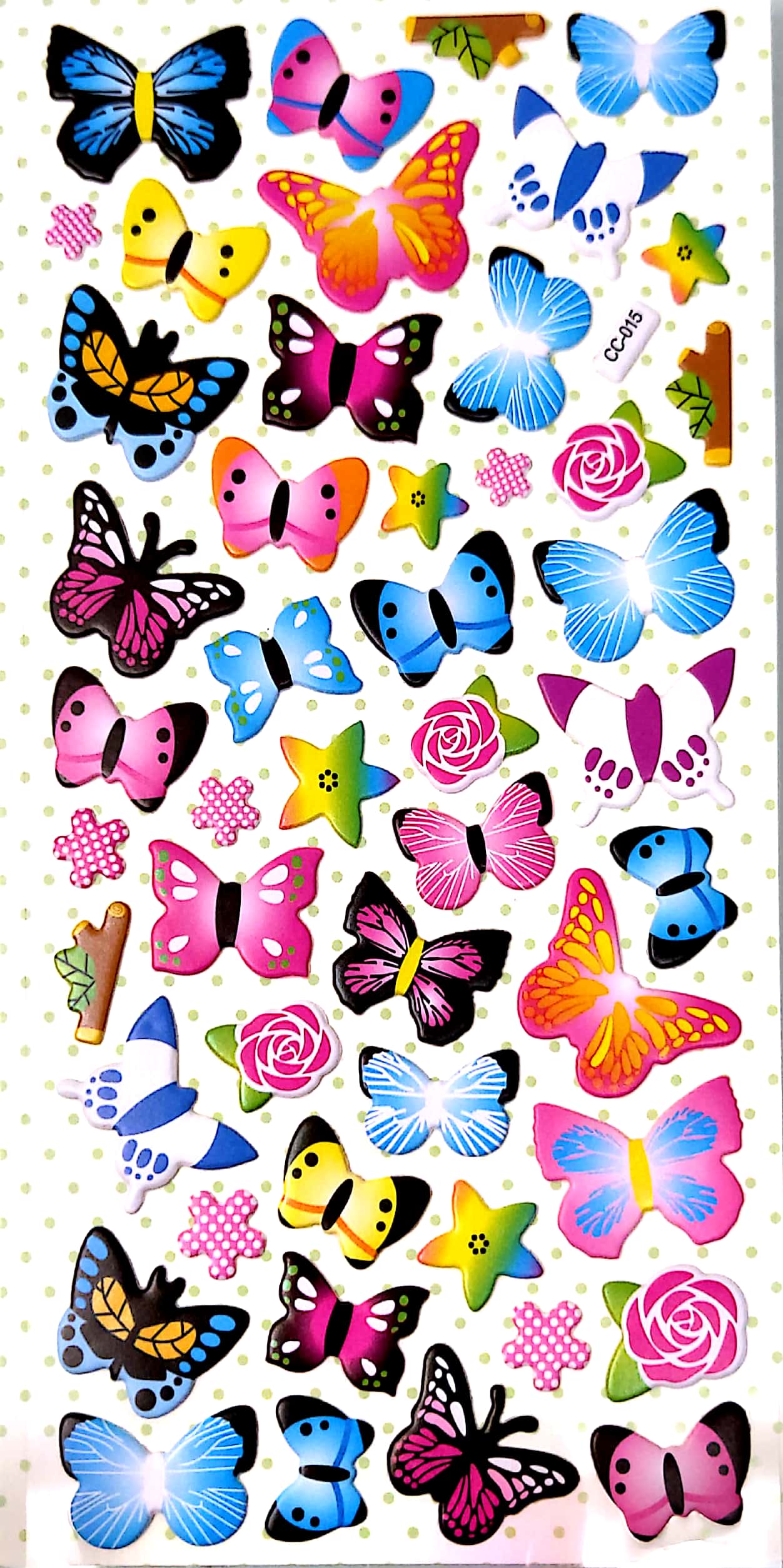 Multi-Colour Butterflies Stickers for Kids -DB-014