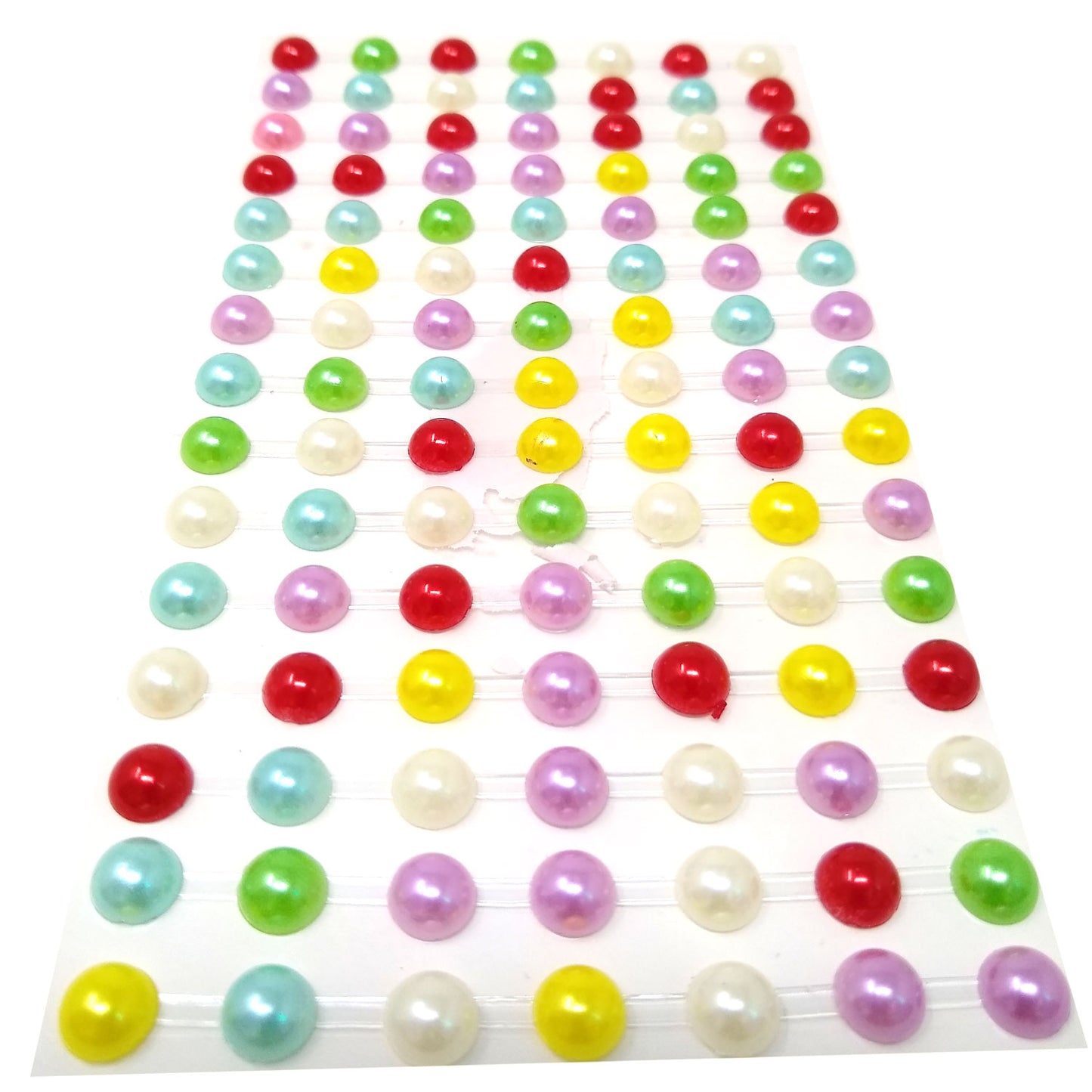 6mm Half Pearl Bead Sticker (Pack of 1 sheets, DC-07)
