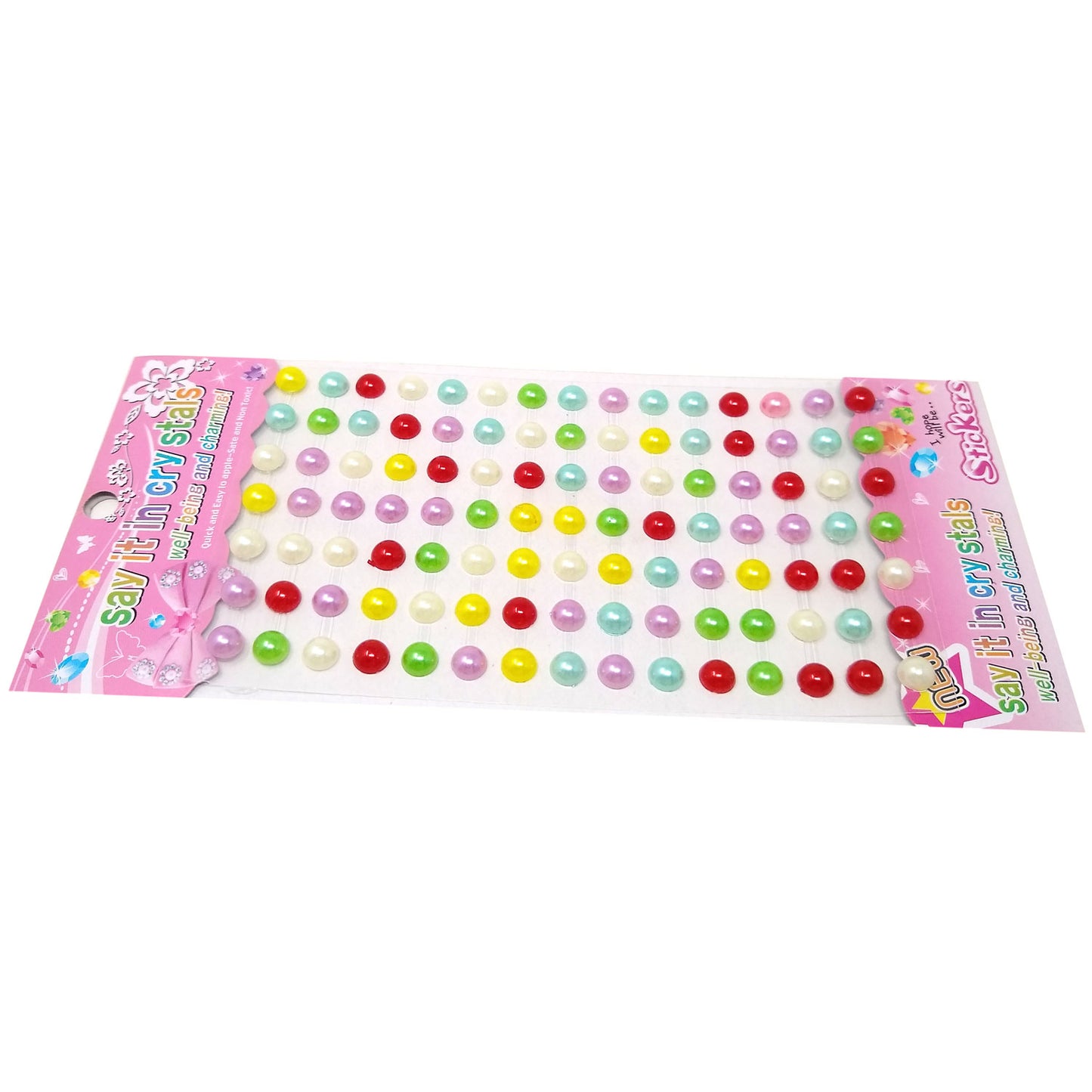 6mm Half Pearl Bead Sticker (Pack of 1 sheets, DC-07)