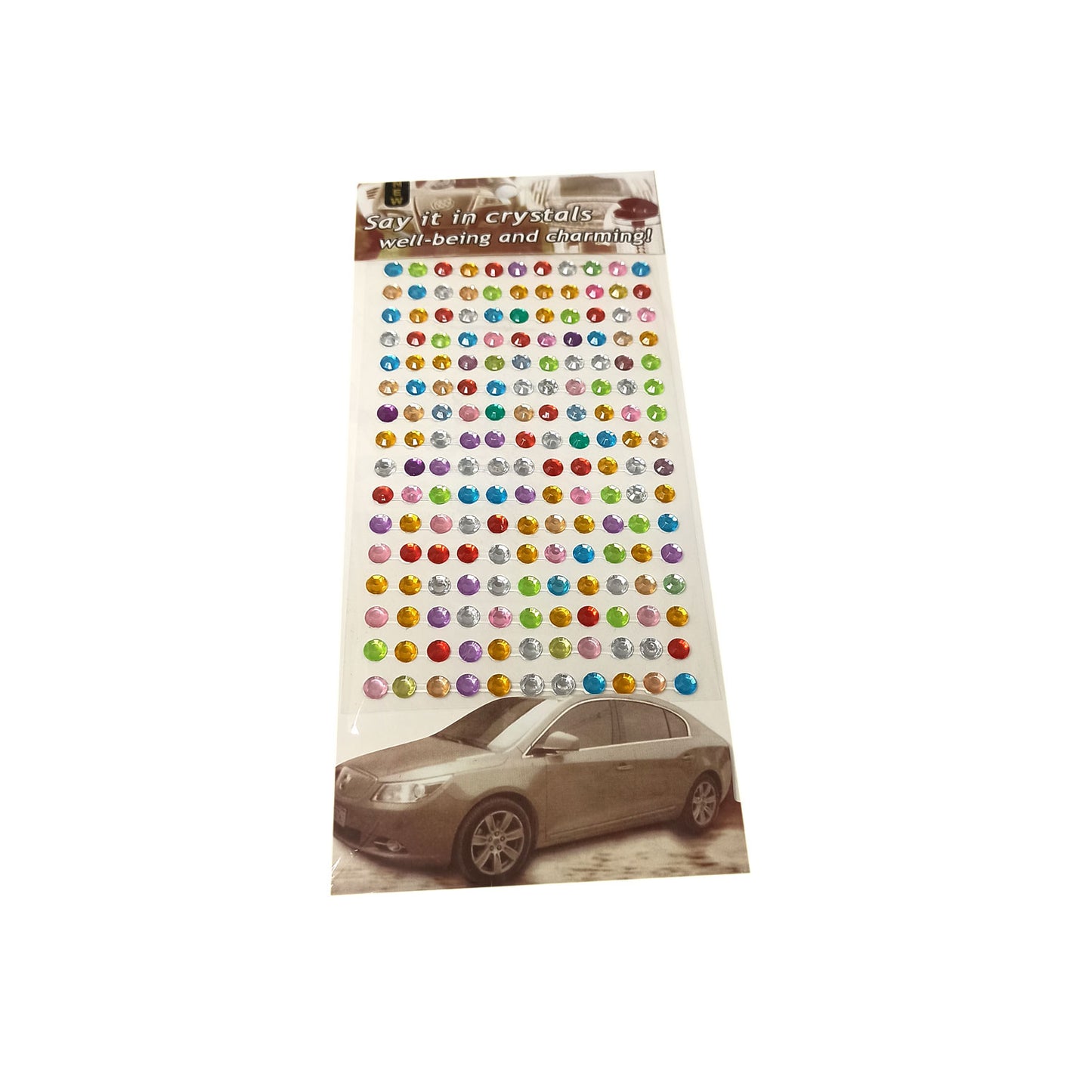 6 mm Half Crystal Bead Sticker (Pack of 1 sheets, DC-12)