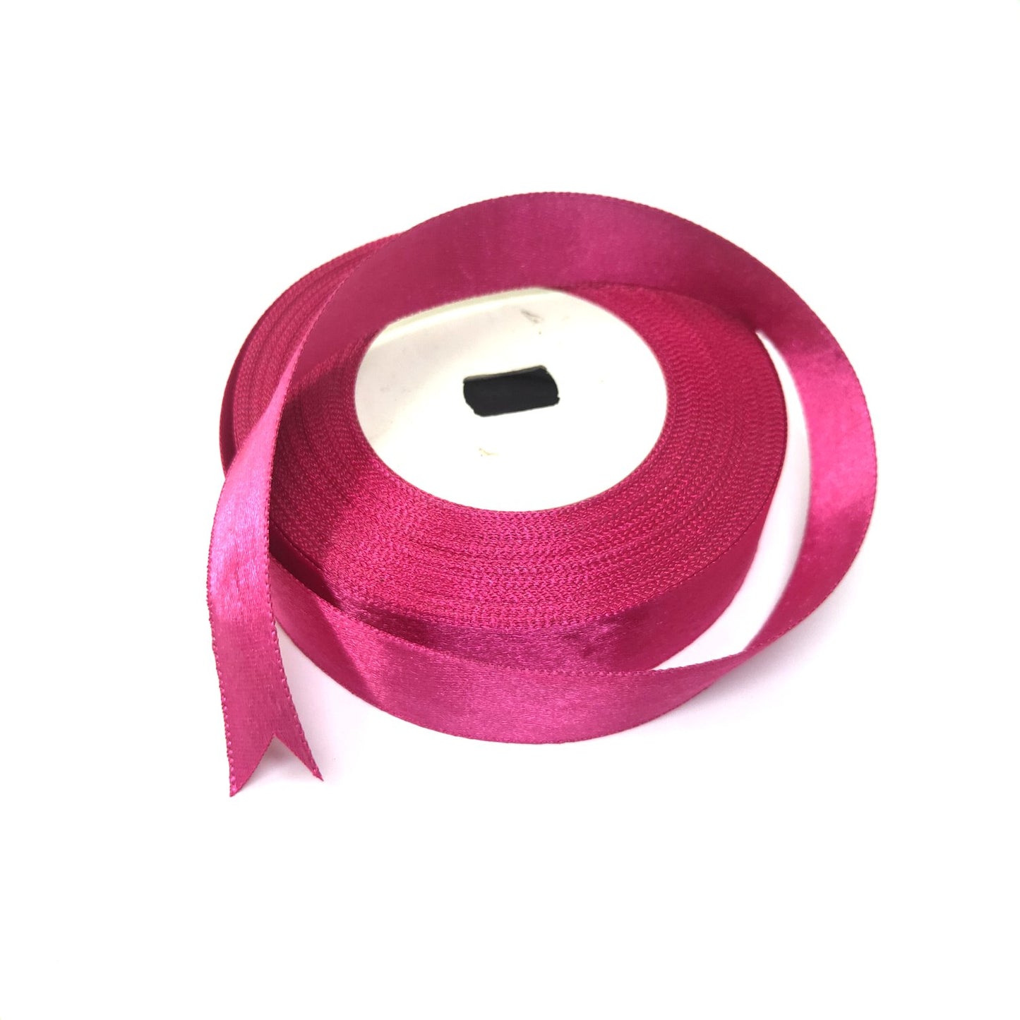 Anokhi Ada 25mm (One inch) Pink Double Side Satin Ribbon (5 meter, Ribbon-062)