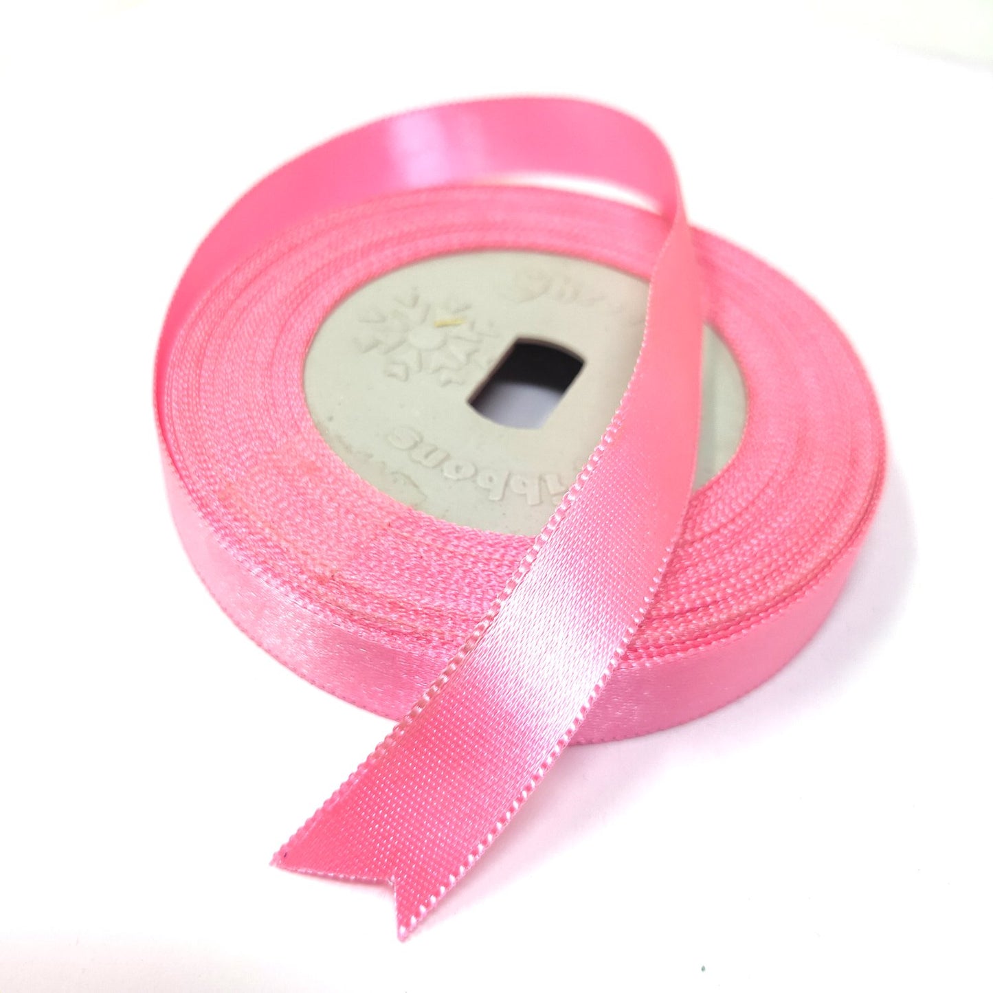 Anokhi Ada 12.5mm (Half inch) Pink Colour Double Side Satin Ribbon (Ribbon-067)
