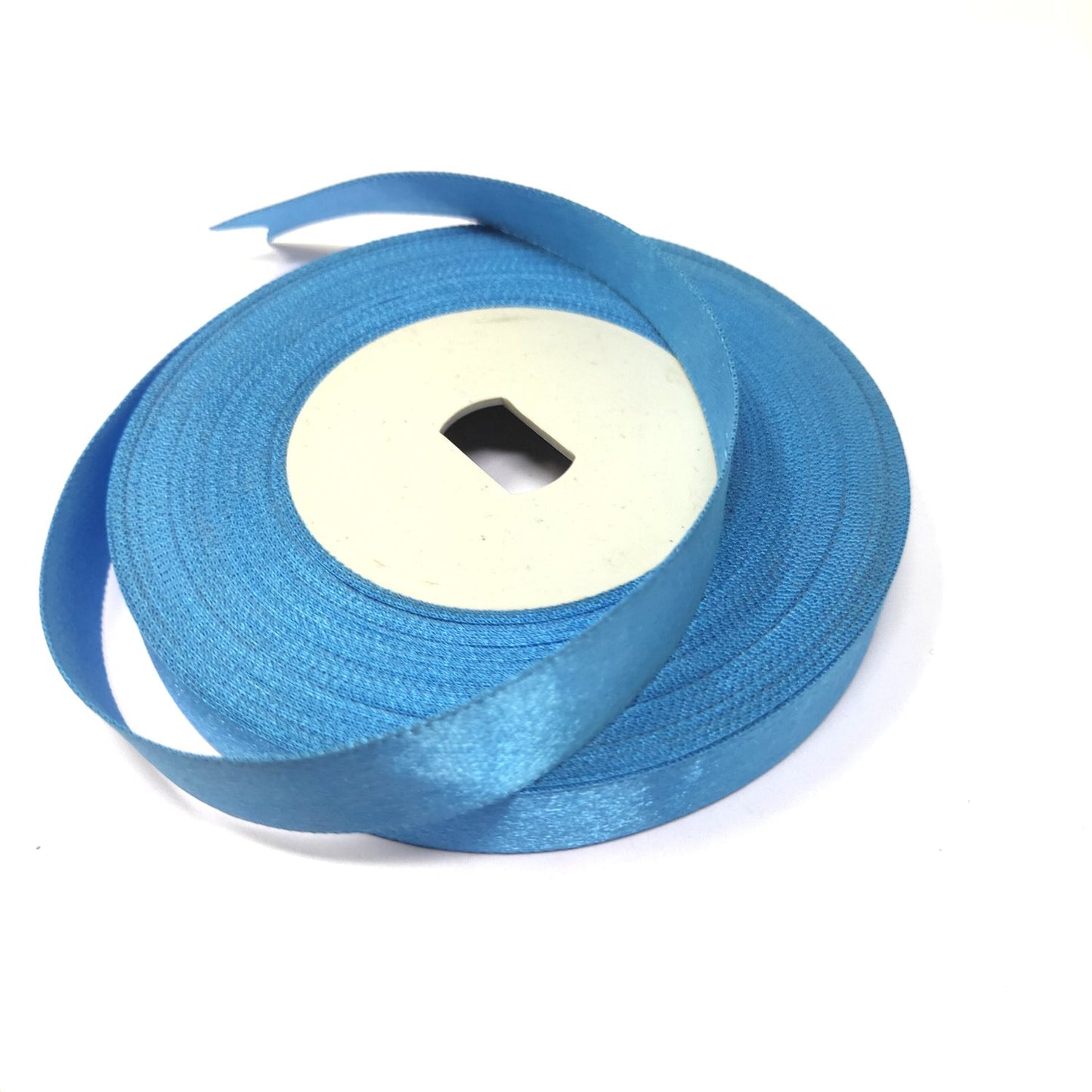 Anokhi Ada 12.5mm (Half inch) Blue Colour Double Side Satin Ribbon (Ribbon-080)