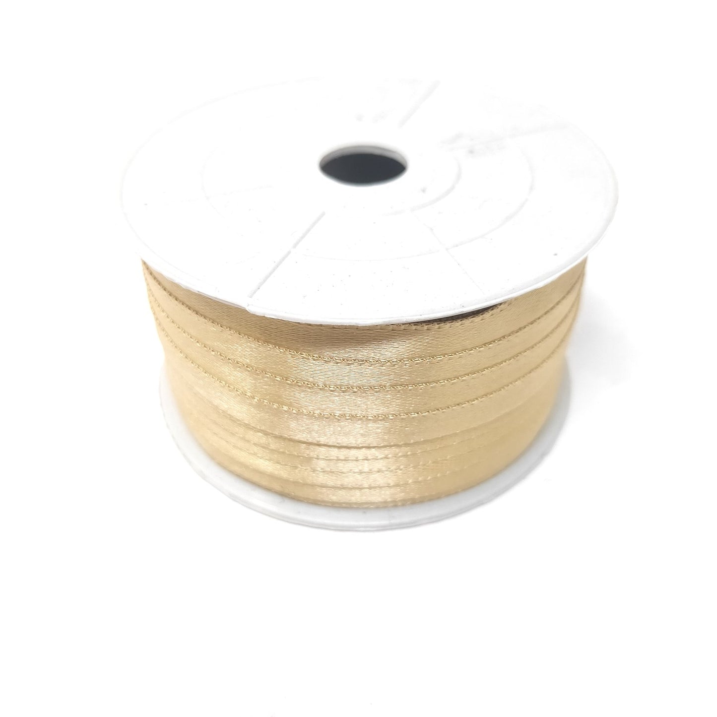 Anokhi Ada 6.5mm (Quarter inch) Golden Double Side Satin Ribbon (Ribbon-084)