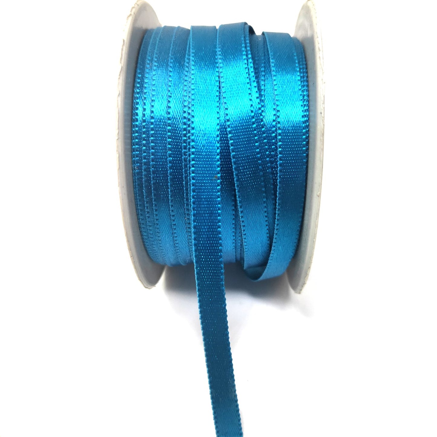 Anokhi Ada 6.5mm (Quarter inch) Blue Double Side Satin Ribbon (Ribbon-089)