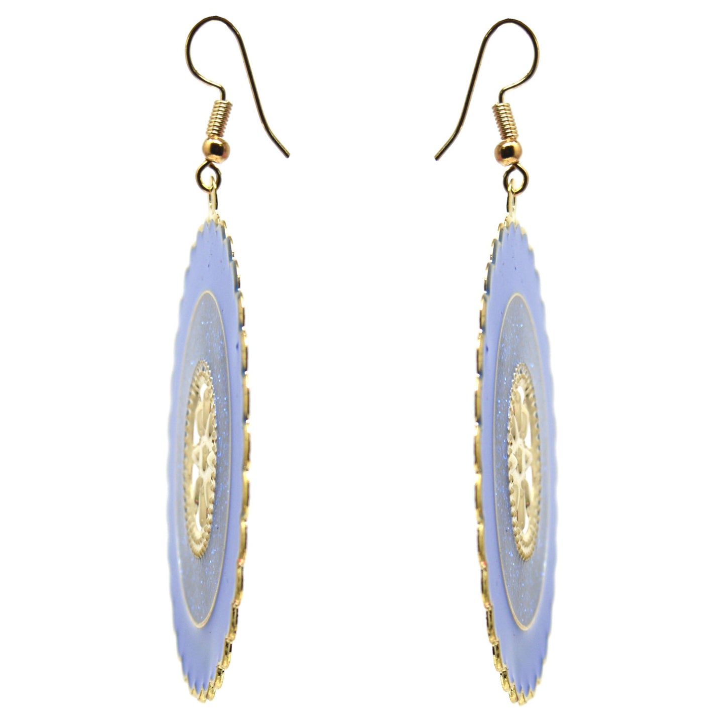 Anokhi ADA Round Dangle & Drop Earring for Girls and Women (One Pair of Earrings, Blue) -AP-32