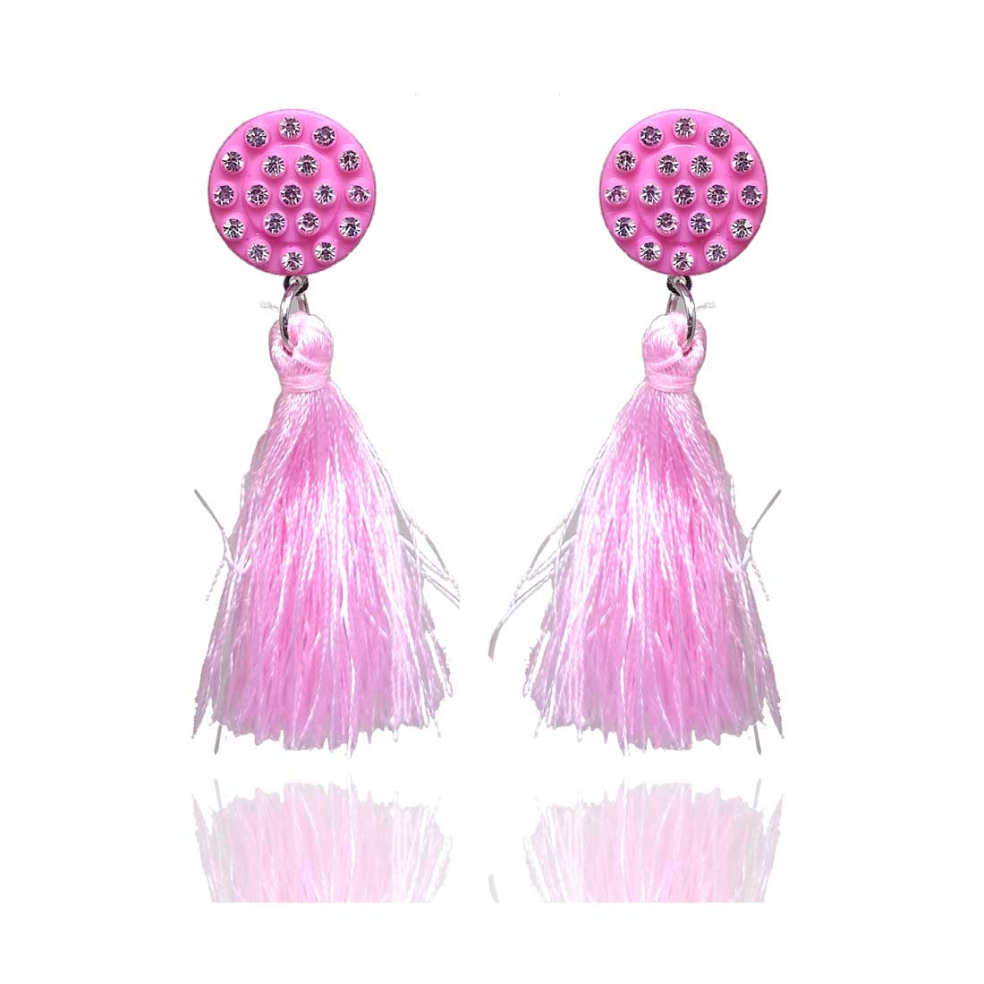 Tassel Drop Earrings for Girls and Women (Pink) - AP-27