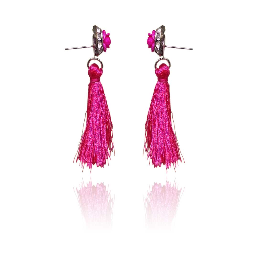 Tassel Drop Earrings for Girls and Women (Maroon) - AP-14