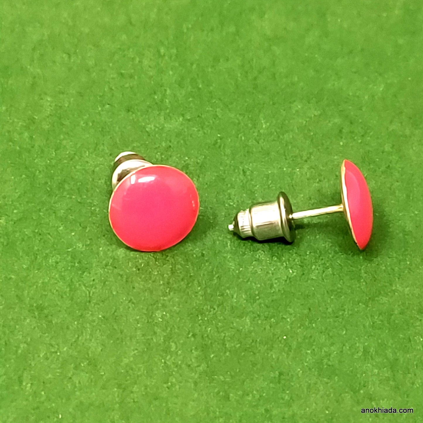 Anokhi Ada Round Stud Earrings for Girls and Women (Multi-Colour, Pack of 12 Pairs)-AQ-01