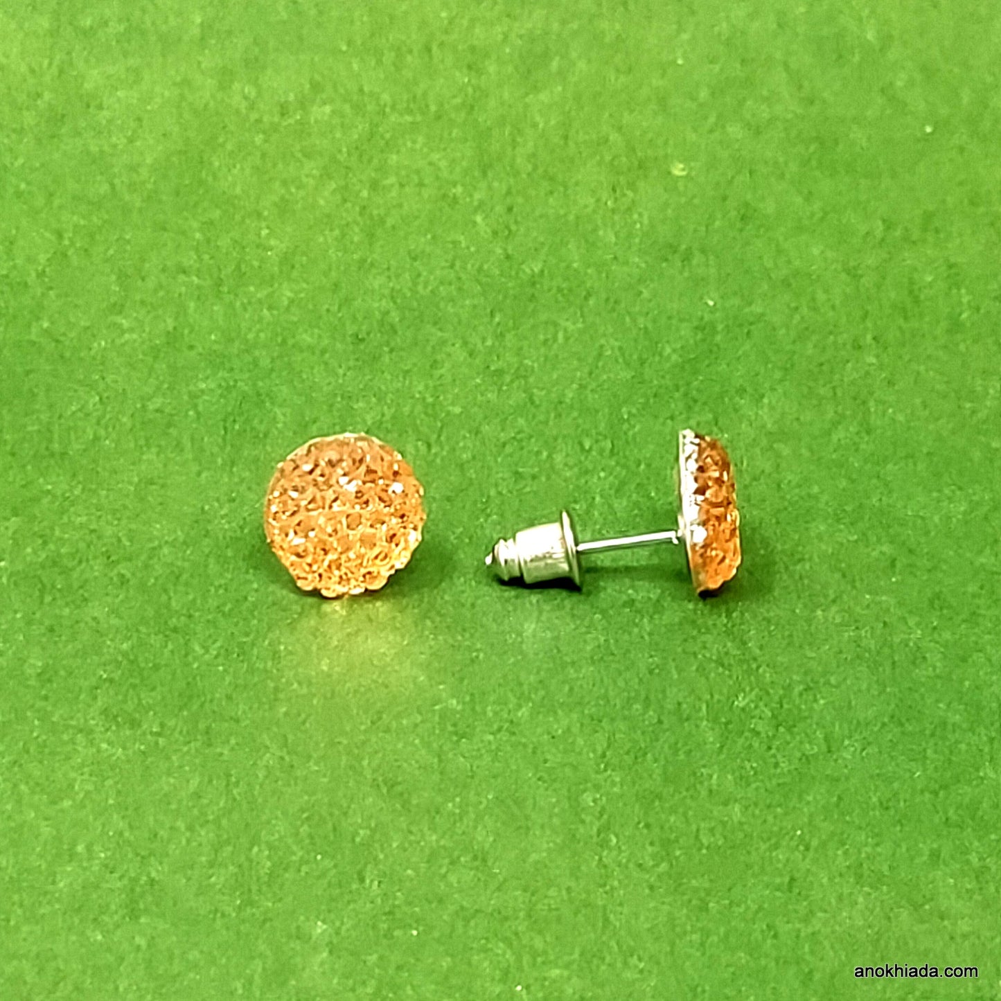 Anokhi Ada Round Crystal Stud Earrings for Girls and Women (Multi-Colour, Pack of 12 Pairs)-AQ-02