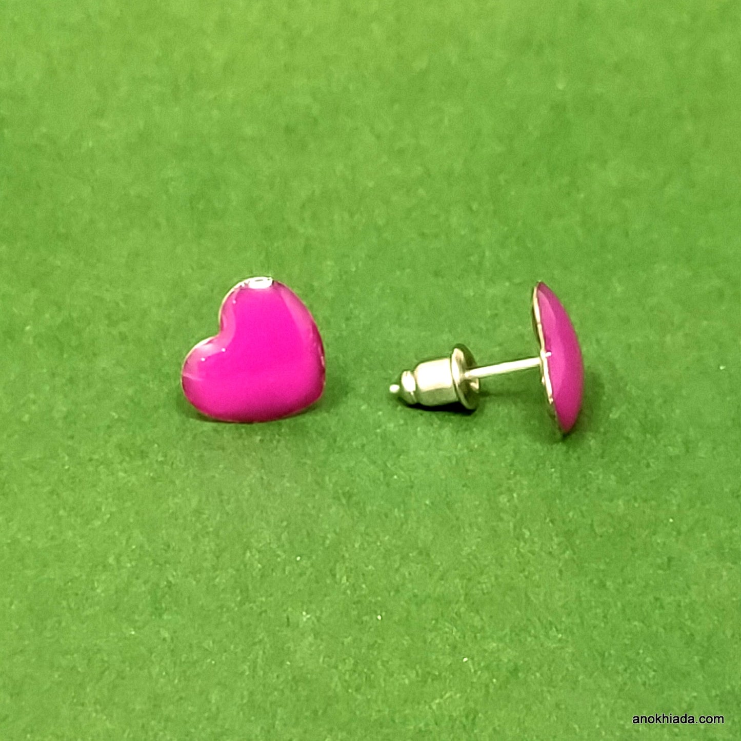 Anokhi Ada Heart Stud Earrings for Girls and Women (Multi-Colour, Pack of 12 Pairs)-AQ-03