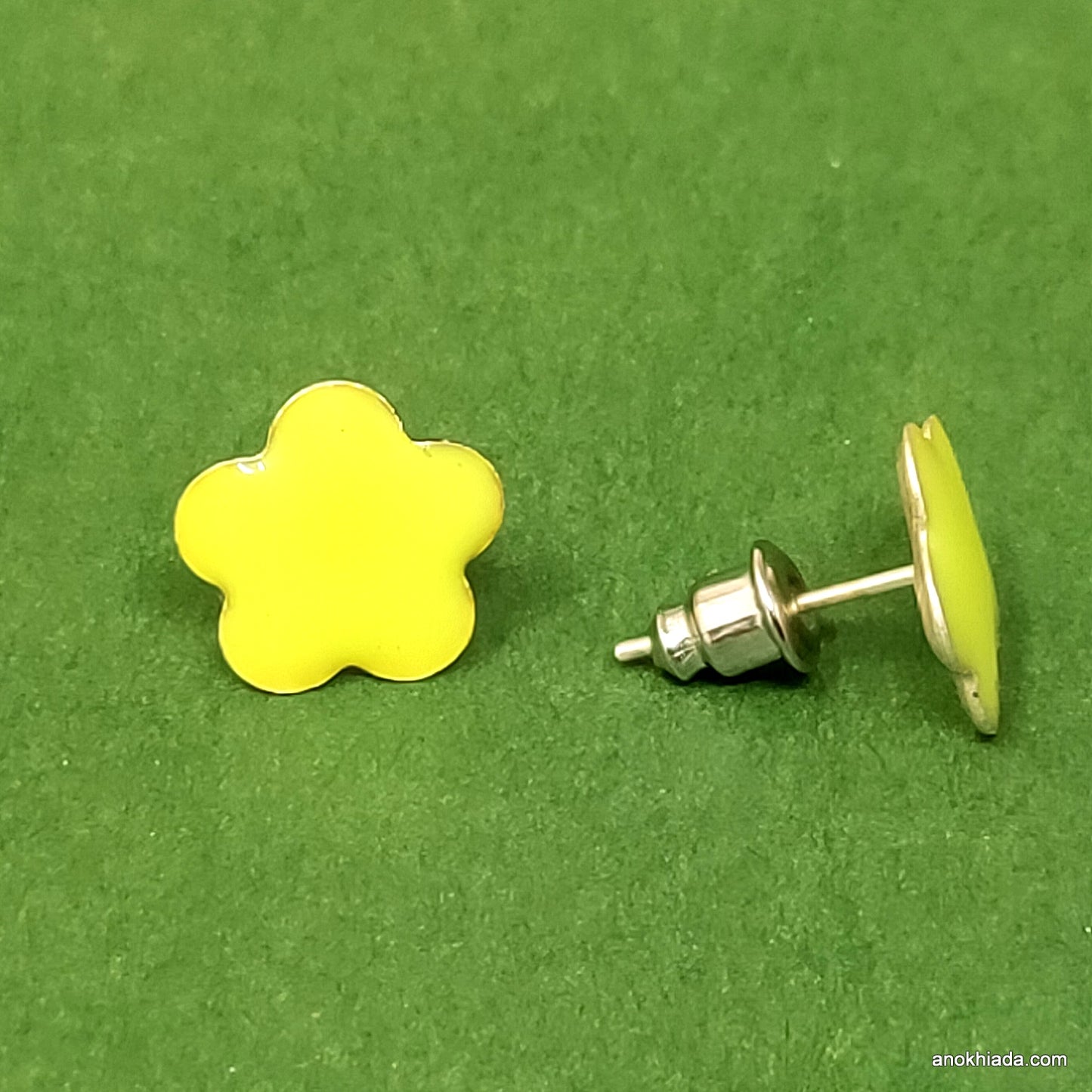 Anokhi Ada Floral Stud Earrings (Multi-Colour, Pack of 12 Pairs)