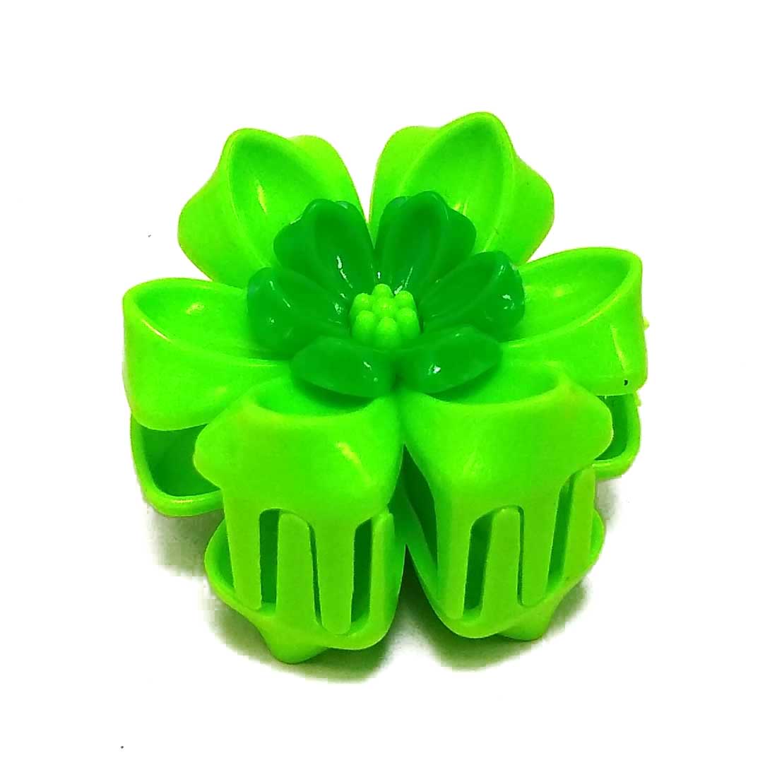 Anokhi ADA Floral Hair Clutcher for Girls and Women (One Hair Clutcher, Green) -C-47
