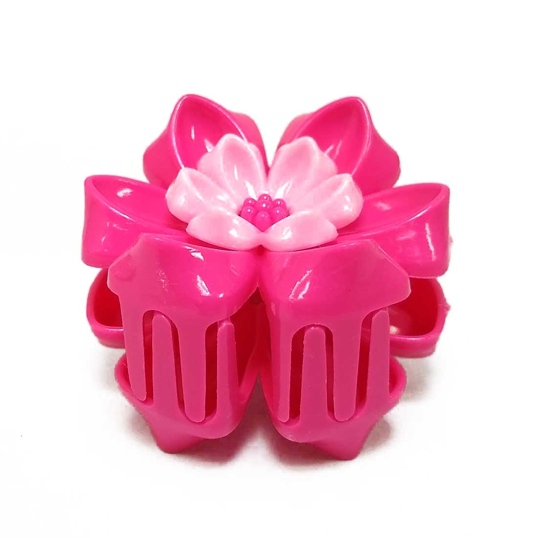 Anokhi ADA Floral Hair Clutcher for Girls and Women (One Hair Clutcher, Dark Pink) -C-46