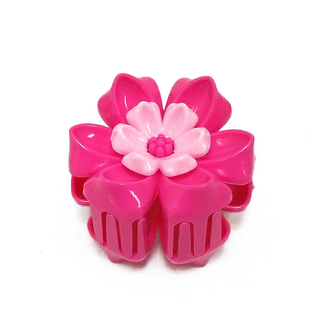 Anokhi ADA Floral Hair Clutcher for Girls and Women (One Hair Clutcher, Dark Pink) -C-46