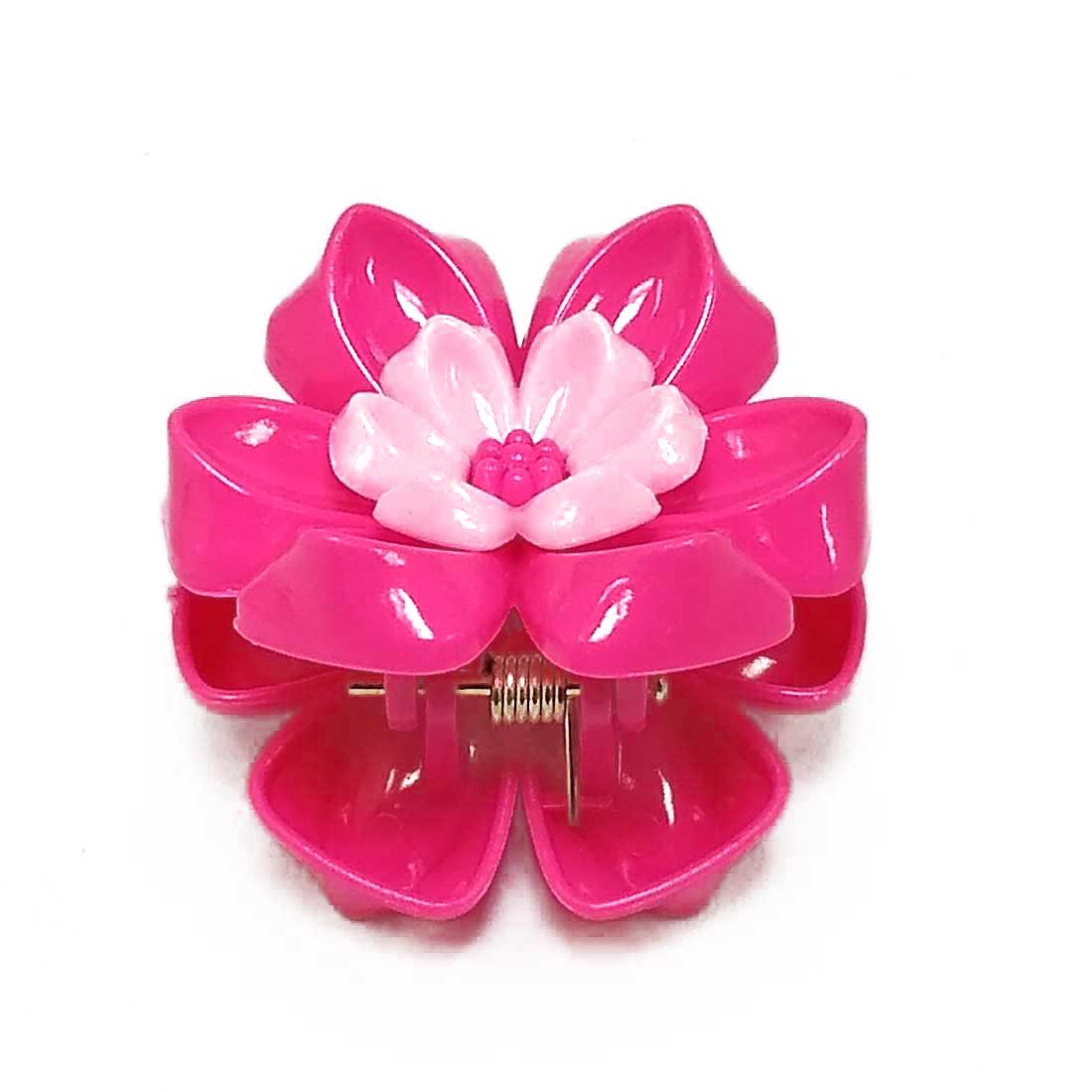 Anokhi ADA Floral Hair Clutcher for Girls and Women (One Hair Clutcher, Dark Pink) -C-46