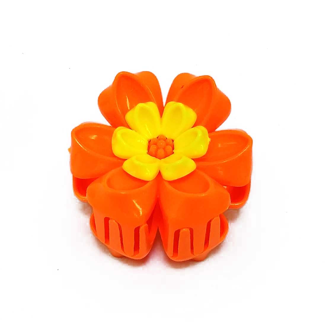 Anokhi ADA Floral Hair Clutcher for Girls and Women (One Hair Clutcher, Orange) -C-50