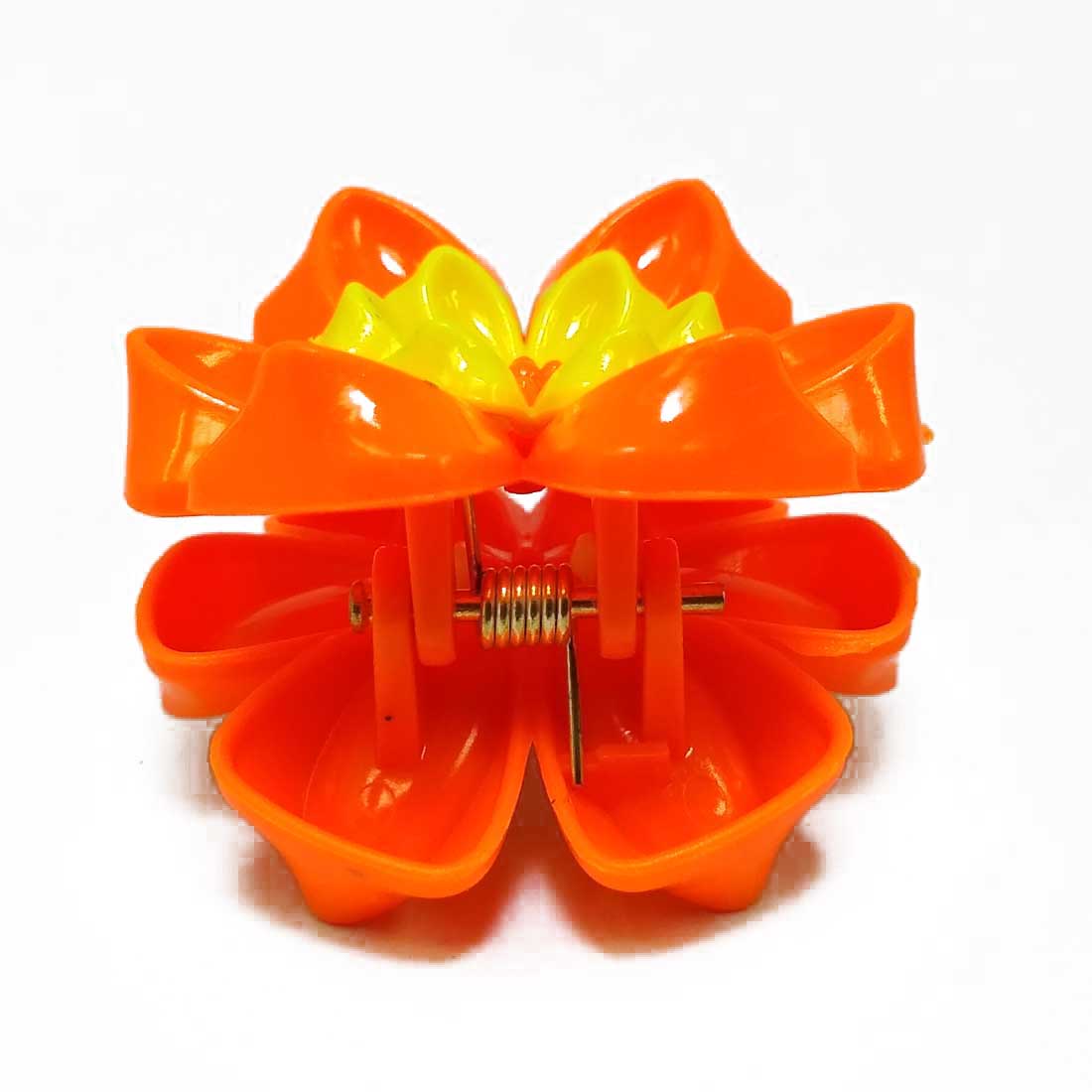 Anokhi ADA Floral Hair Clutcher for Girls and Women (One Hair Clutcher, Orange) -C-50