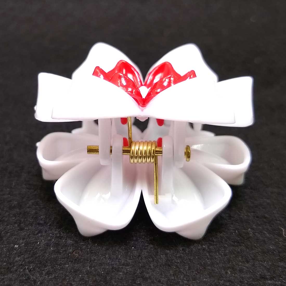 Anokhi ADA Floral Hair Clutcher for Girls and Women (One Hair Clutcher, White) -C-53