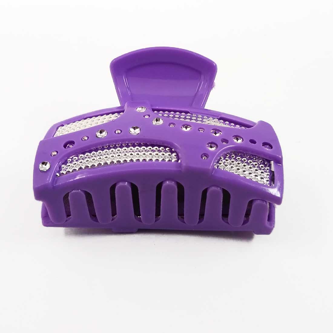 Anokhi ADA Shining Hair Clutcher for Girls and Women (One Hair Clutcher, Purple) -C-20