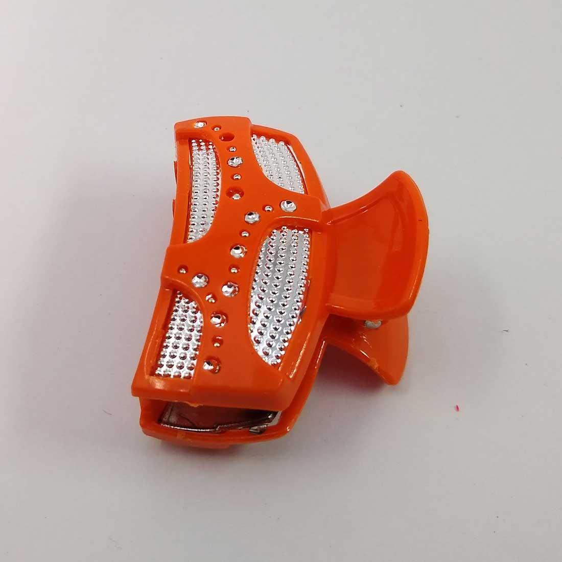 Anokhi ADA Shining Hair Clutcher for Girls and Women (One Hair Clutcher, Orange) -C-19