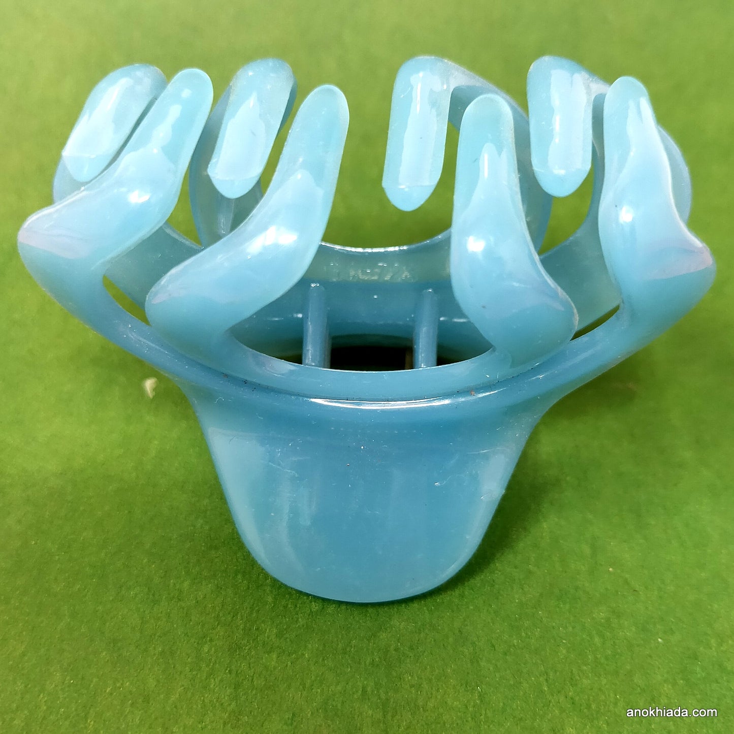 Anokhi Ada Translucent Large Hair Clutcher for Girls and Women (Blue, BA-47)