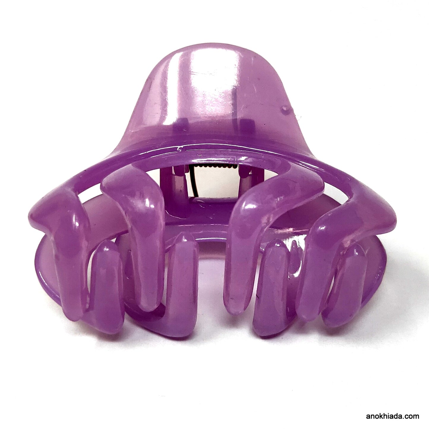 Anokhi Ada Translucent Large Hair Clutcher for Girls and Women (Purple, BA-51)