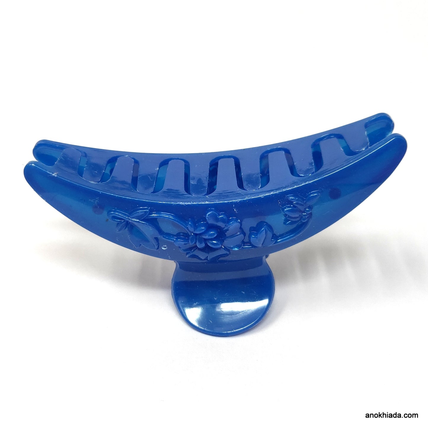 Anokhi Ada Floral Large Hair Clutcher for Girls and Women (Violet, BA-55)